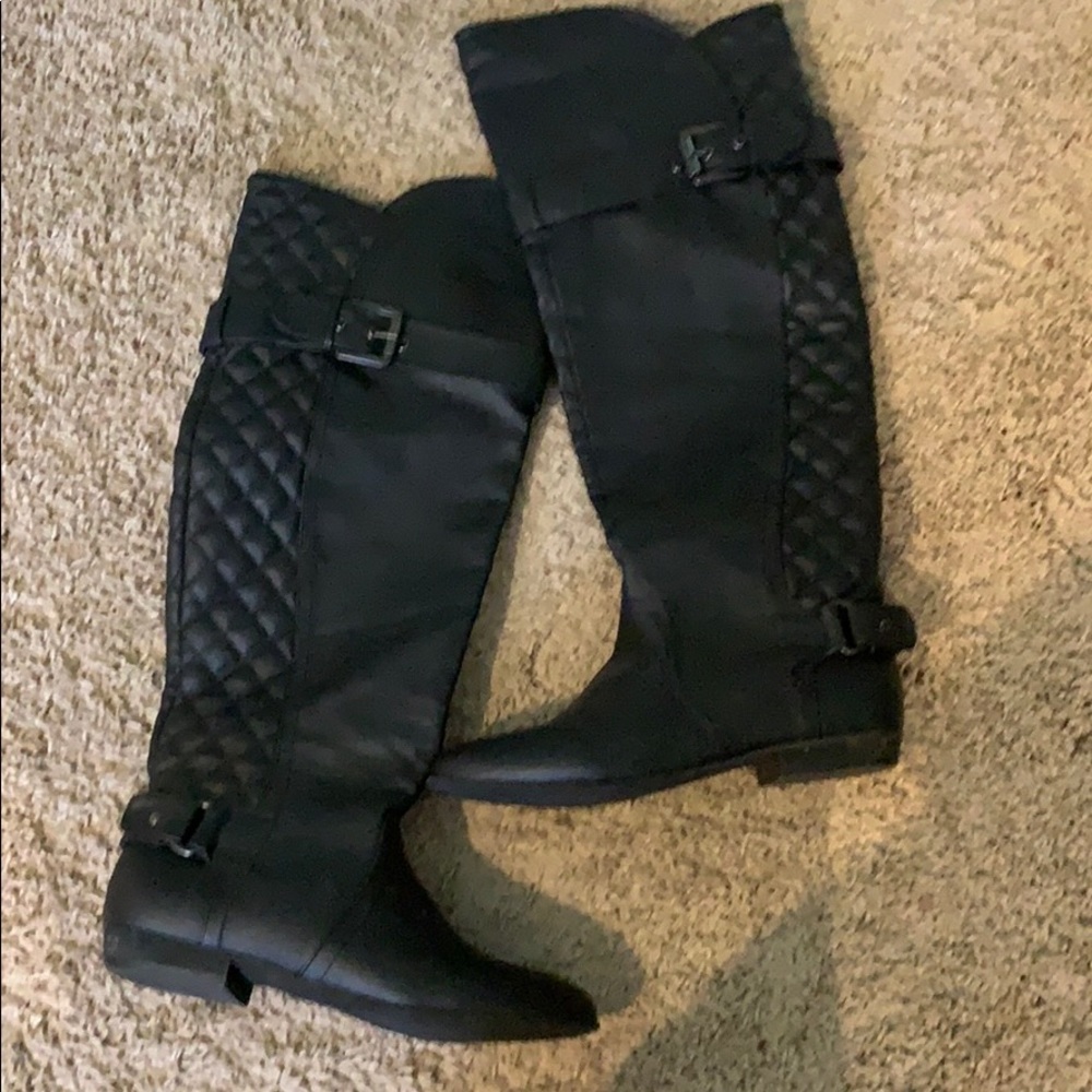 Black OTK boots